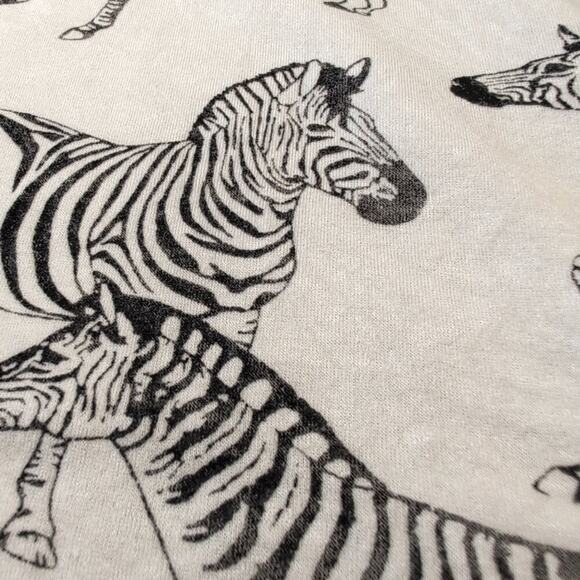 Jane and Delancey zebra novelty print crewneck sweatshirt, size XL - Picture 7 of 9